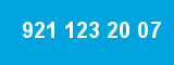 921 123 20 07 921 123 20 07